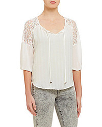 Soulmates Lace Accented Sleeve Top