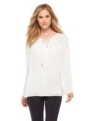 Mossimo Peasant Top Gallery White 