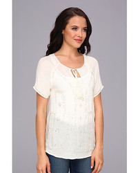 LAmade Ss Peasant Embellished Blouse