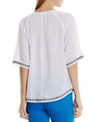 Vince Camuto Two By Embroidered Peasant Blouse