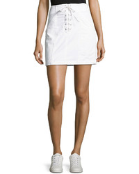 A.L.C. Kylie Laced Front Cotton Mini Skirt