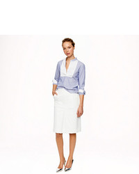 J.Crew Patch Pocket Skirt In Stretch Cotton