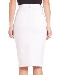 7 For All Mankind Utility Pocket Pencil Skirt With Released Hem