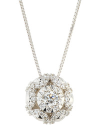 Memoire 18k Diamond Bouquets Seashell Pendant Necklace