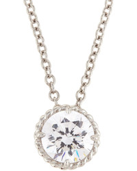 FANTASIA By Deserio White Cz Crystal Pendant Necklace