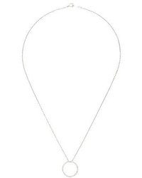 Diamond Open Circle Pendant Necklace