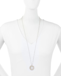 Sydney Evan Large Cutout Pav Diamond Starburst Pendant Necklace