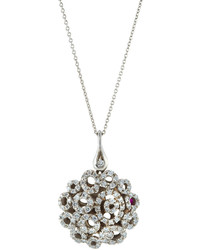Roberto Coin Mauresque 18k Diamond Filigree Pendant Necklace
