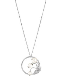 Lalique Muguet Pearl Diamond Pendant Necklace