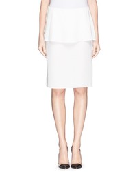 White Peplum Skirt