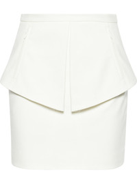 Tibi City Cotton Blend Twill Peplum Skirt
