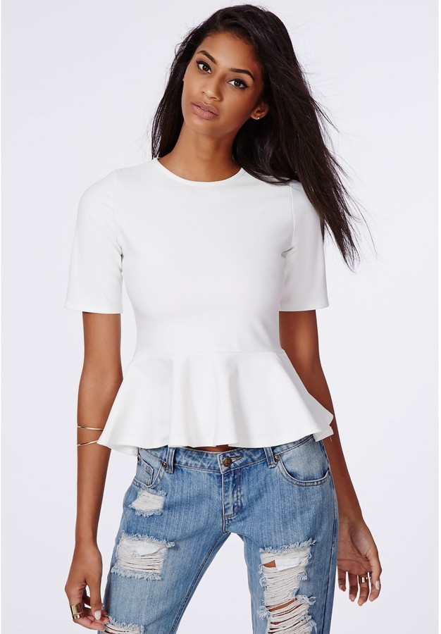 missguided peplum top