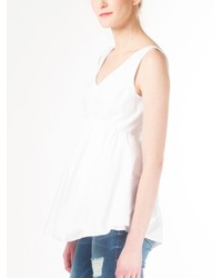 Carven Tank With Bow Detail