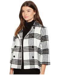 BB Dakota Jack By Henny Buffalo Plaid Wool Like Jacket Coat