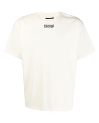 Pleasures Plaid Design Cotton T Shirt