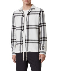 AllSaints Anchorage Slim Fit Check Flannel Button Up Shirt