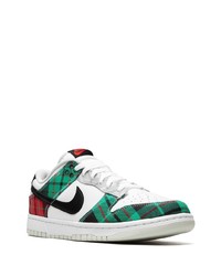 Nike Dunk Low Plaid Sneakers