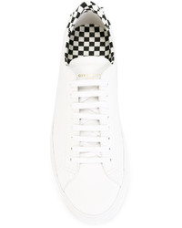 Givenchy White Checkerboard Urban Street Sneakers