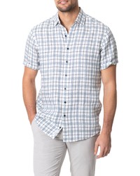 Rodd & Gunn Little Valley Plaid Short Sleeve Linen Button Up Shirt