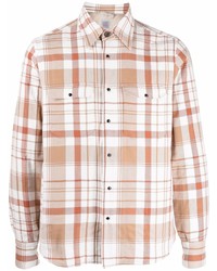 Eleventy Check Print Fitted Shirt