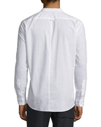 Vince Dobby Tonal Plaid Sport Shirt White