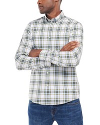 Barbour Hartcliff Tailored Fit Plaid Shirt In Olive At Nordstrom