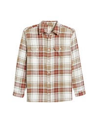 Levi's Jackson Worker Relaxed Fit Plaid Button Up Shirt In Jones Plaid Marshmallow At Nordstrom