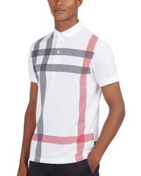 Barbour Blaine Tartan Polo In White At Nordstrom