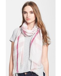 Burberry Giant Exploded Check Linen Scarf
