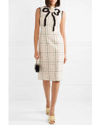 Gucci Med Checked Tweed Dress