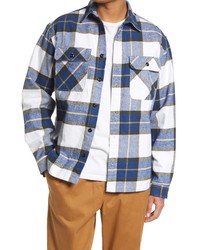 Selected Homme Loose Jax Overshirt In Estate Blue At Nordstrom