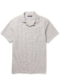 Alex Mill Camp Collar Checked Cotton Seersucker Shirt
