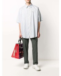 Drôle De Monsieur Checked Print Shirt