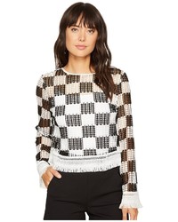 Nicole Miller Checkerboard Breezy Pullover Clothing