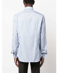Corneliani Plaid Long Sleeve Wool Shirt