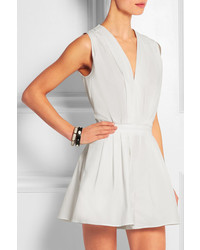 Moschino Boutique Pleated Stretch Poplin Playsuit