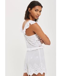 Topshop Embroidery Playsuit