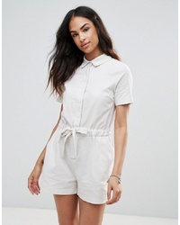 FRNCH Shirt Front Playsuit
