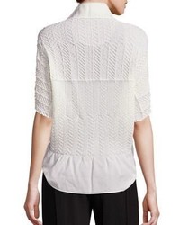Issey Miyake Fluffy Pleated Top