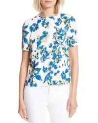 Ted Baker London Sophee Floral Print Pleated Back Top