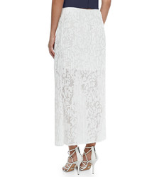 Theory Delva Pleated Burnout Maxi Skirt