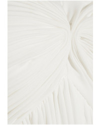 Sophia Kokosalaki Charis Pleated Jersey Crepe Gown White