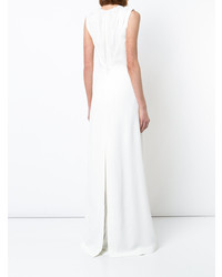 Derek Lam Sleeveless Layered Gown With Lacing Detail