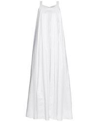OSMAN Maysan Pleated Cotton Maxi Dress