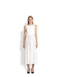 The Row Constance Maxi Dress White