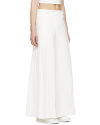 Off-White Ssense White Pleated Maxi Skirt
