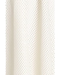 Astr Perforated Faux Leather Midi Skirt