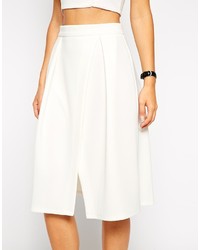 Asos Collection Midi Skirt With Crossover Front