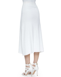 A.L.C. Cook Stretch A Line Midi Skirt White