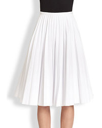 J.W.Anderson Jw Anderson Pleated Cotton Skirt